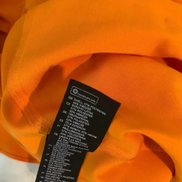 & Other Stories Orange Asymmetrical Midi Skirt - Picture 7 of 7